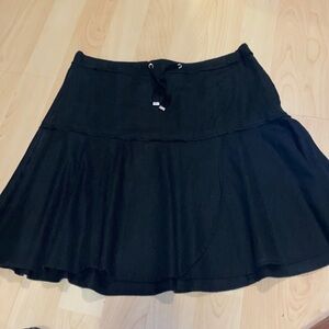 White House Black Market Black Linen‎ Skirt Women Size 0